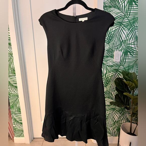 Rebecca Taylor Black Stacy Drop Waist Dress Size 6 - Picture 5 of 10